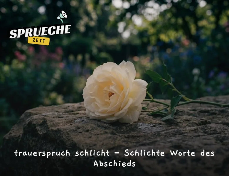 Trauersprüche – Einfühlsame Worte des Mitgefühls und der Erinnerung 6 trauerspruch schlicht – Schlichte Worte des Abschieds