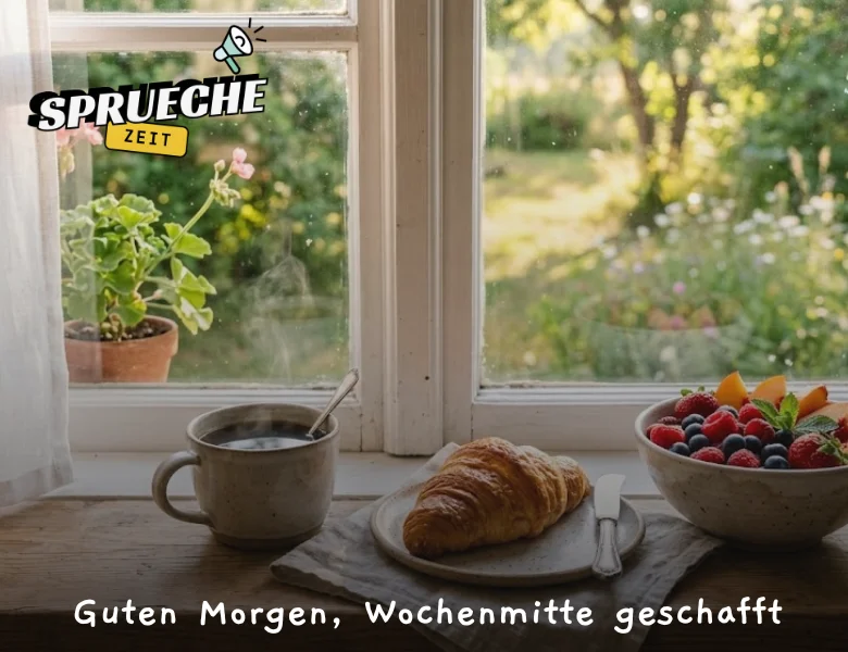 Wunderschöne Guten Morgen Bilder Neu – Liebevolle Grüße für jeden Tag 13 Guten Morgen, Wochenmitte geschafft