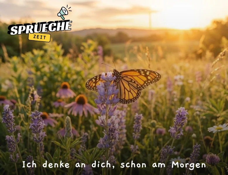 Wunderschöne Guten Morgen Bilder Neu – Liebevolle Grüße für jeden Tag 22 Ich denke an dich, schon am Morgen
