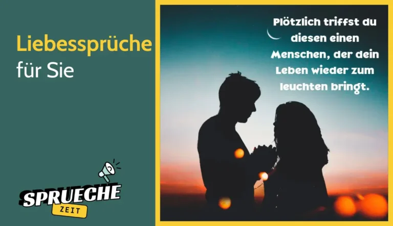 Romantische Liebessprüche für Sie