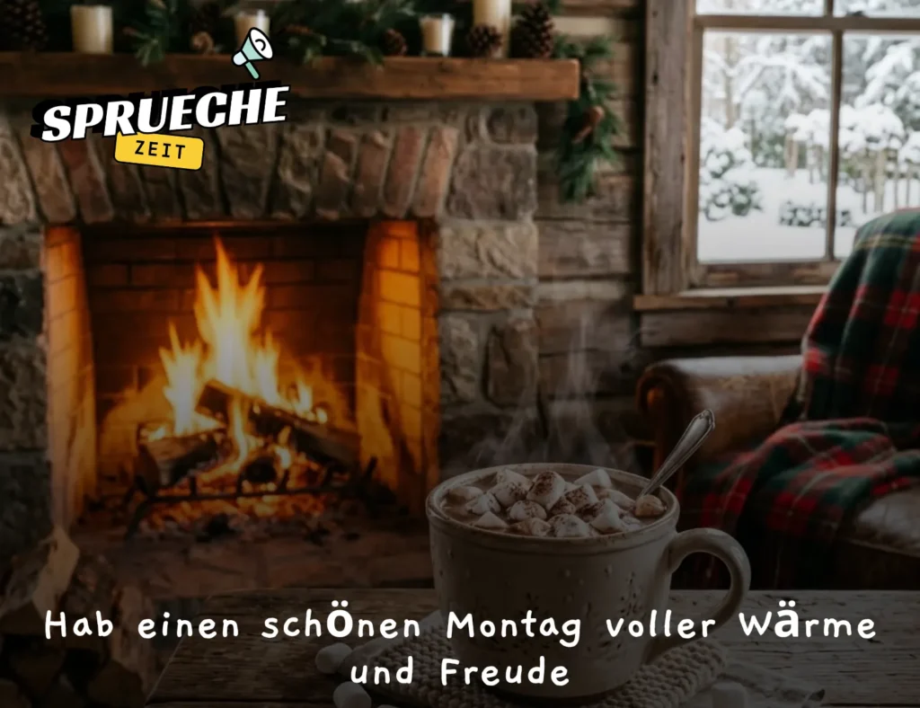Guten Morgen Montag Winter Bilder mit Gemütlichen Grüßen (2)